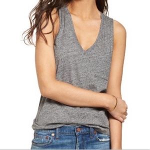 Madewell Whisper Cotton V-neck Tank